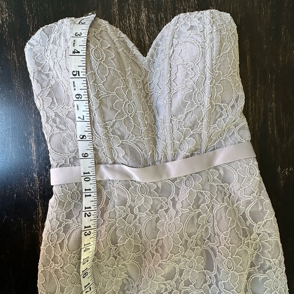 Mori Lee  Classic Mermaid Sweetheart Gown. Color Light Gray. Size 6. NWOT - Picture 10 of 14